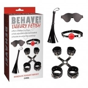 Набір БДСМ 6 предметів Chisa Behave Luxury Fetish (CH78902)