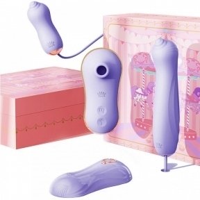 Набор секс игрушек Zalo UNICORN Vibratrion Thrusting Set - VIOLET (ZL30233)