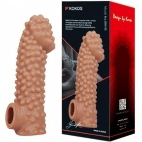 Насадка на пенис с отверстием для мошонки Kokos 16,5 см. CS 004-L (K45213)