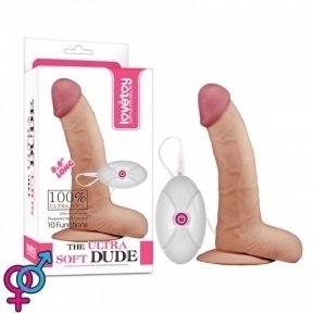 Вібратор The Ultra Soft Dude Vibrating Flesh 8.8