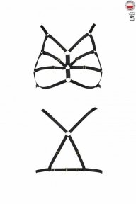 Бюстгальтер-стрепи ARMANDA BRA black XXL/XXXL - Passion Exclusive (PS26803)