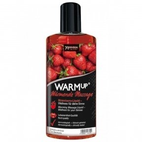 Разогревающее съедобное массажное масло WARMup Strawberry, 150 мл (JD14314)