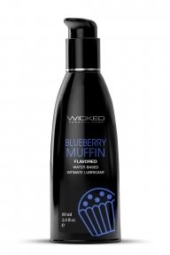 Їстівний лубрикант зі смаком чорничного мафіну WICKED AQUA, 60 мл (T252205)