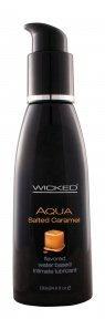 Съедобный лубрикант со вкусом карамели WICKED AQUA, 120 мл (T251340)