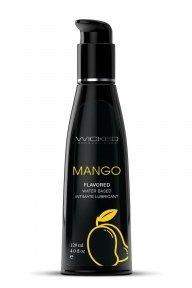 Съедобный лубрикант со вкусом Манго WICKED AQUA MANGO LUBE, 120 мл (T252208)
