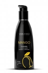 Їстівний лубрикант зі смаком Манго WICKED AQUA MANGO LUBE, 60 мл (T252207)