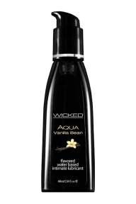 Съедобный лубрикант со вкусом ванили WICKED AQUA, 60 мл (T252034)
