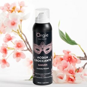 Шипучая увлажняющая пенка для массажа Acqua Crocante, Аромат: сакура, Orgie (OR51553)