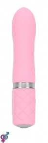 Розкішний вібратор PILLOW TALK - Flirty Pink з кристалом Swarovski