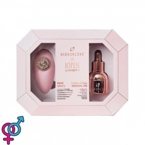 Подарунковий набір HighOnLove & JOPEN: Objects of Desire (краплі для клітора та вібратор із кристалами) (SO3375)