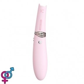 Вакуумний стимулятор з вібрацією KissToy Miss CC Pink можна використовувати як вібратор, 3,6 см (SO3622)