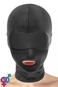 Капюшон для БДСМ с открытым ртом Fetish Tentation Open Mouth Hood (SO3756)