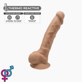 Фаллоимитатор SilexD Johnny Caramel (MODEL 1 size 7in), двухслойный, силикон+Silexpan, 3,8 см (SO3835)