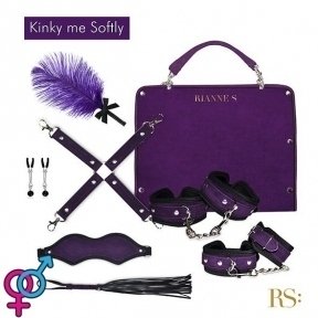 Подарунковий набір для BDSM RIANNE S - Kinky Me Softly Purple: 8 предметів для задоволення (SO3865)