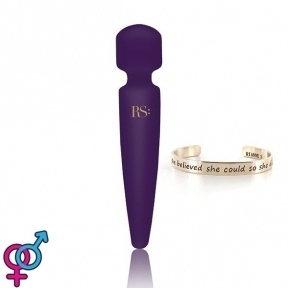 Вібромасажер Rianne S: Bella Mini Wand Purple, 10 режимів роботи (SO3869)