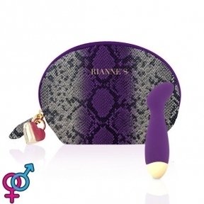 Вибратор для точки G Rianne S: Boa Mini Purple, 10 режимов работы, медицинский силикон (SO3884)