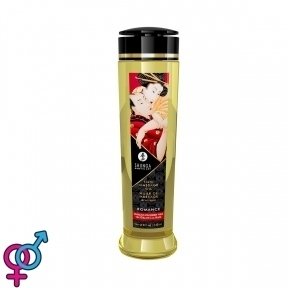 Массажное масло Shunga Romance - Sparkling Strawberry Wine, 240 мл натуральное увлажняющее (SO3935)