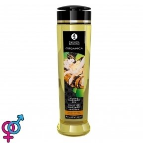Органічне масажне масло Shunga ORGANICA - Almond Sweetness (240 мл) з вітаміном Е (SO3937)