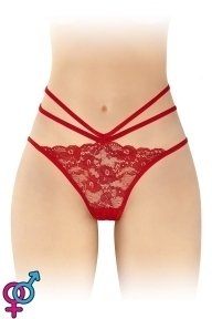 Трусики з відкритою попкою Secret Fashion Nadia Red (SO4062)