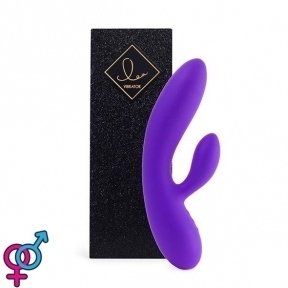 Гнучкий вібратор кролик з двома моторами FeelzToys Lea Rabbit Vibrator Medium Purple (SO4431)