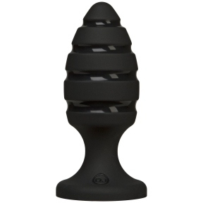 Анальний плаг зі спіральним каналом Doc Johnson Platinum Premium Silicone - The Blast - Black (SO4922)