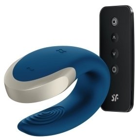 Смарт-вибратор для пар Satisfyer Double Love (Blue) (SO4929)