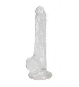 Прозорий фалоімітатор Alive Jelly Dildo Lusty, 18х3,2 см (SO5553)