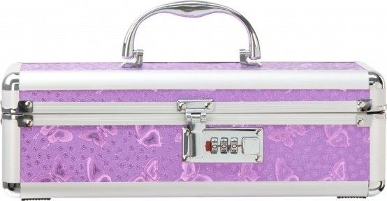 Кейс для хранения секс-игрушек Powerbullet - Lockable Vibrator Case Purple с кодовым замком (SO5562)