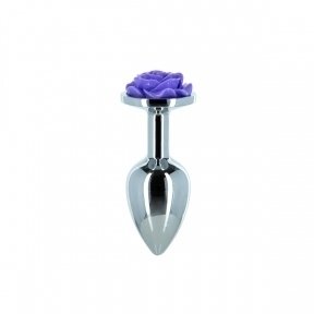 Металлическая анальная пробка Lux Active – Rose Anal Plug – Purple (SO5573)