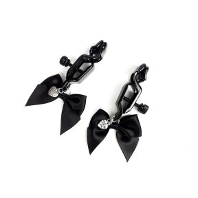 Затискачі для сосків Art of Sex - Nipple clamps Black Bow (SO5865)