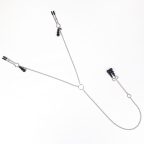 Зажимы для сосков и клитора Art of Sex - Nipple and clit clamps Black Pearl (SO5869)