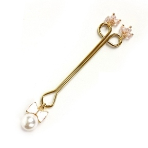 Зажим для клітора Art of Sex - Clit Clamp Bow Pearl (SO5892)