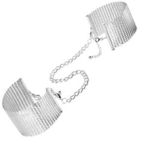 Наручники Bijoux Indiscrets Desir Metallique Handcuffs - Silver, металеві, стильні браслети (SO5920)