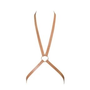 Портупея Bijoux Indiscrets MAZE - 8 Harness Brown, экокожа (SO5943)