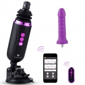 Міні секс-машина Hismith Mini Capsule Sex-Machine with Strong Suction APP, дуже потужна, перезаряджається (SO6197)