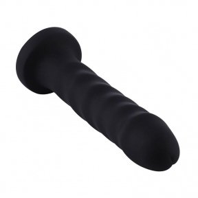 Силиконовый фаллоимитатор для секс-машин Hismith 7.1″ Anal Dildo Black, система KlicLok (SO6201)