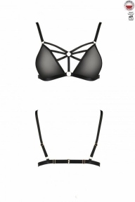 Бюстгальтер-стрепи MEGGY BRA black XXL/XXXL - Passion Exclusive (SO6419)