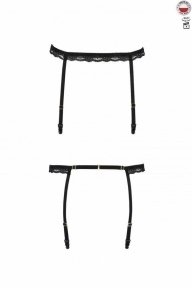 Трусики стрепи SHELLY THONG black XXL/XXXL - Passion Exclusive (SO6422)