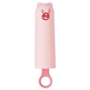 Вібратор CuteVibe Teddy Pink (Black Dildo), реалістичний вібратор під виглядом морозива (SO6547)