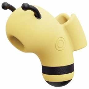 Вакуумный стимулятор с микротоками CuteVibe Beebe Yellow, на палец (SO6550)