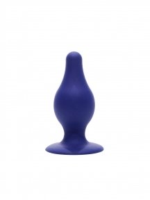 Анальная пробка SilexD (Model 2 size M) Blue двухслойная, силикон+Silexpan (SO6739)