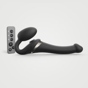 Безремневий вібрострапон із вакуумною стимуляцією Strap-On-Me MULTI ORGASM - S - Black (SO6821)