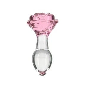 Стеклянная анальная пробка Pillow Talk - Rosy- Luxurious Glass Anal Plug (SO6834)