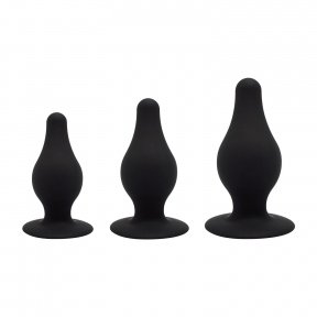 Набор анальных пробок SilexD Silicone Plug Kit двухслойные, силикон+Silexpan (SO7027)
