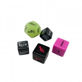 Набор кубиков Wooomy Ooo 5 Dice Set (EN): места и позы для секса, интимные действия и части тела (SO7403)