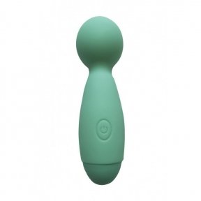 Мини-вибромассажер Wooomy Smally Mini Wand Turquoise (SO7407)