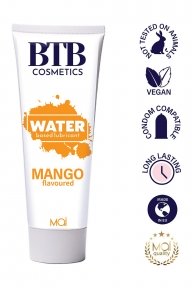 Смазка на водной основе BTB FLAVORED MANGO с ароматом манго (100 мл) (SO7535)