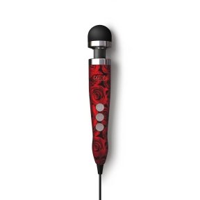 Вибромассажер DOXY Die Cast 3 ROSE PATTERN, очень мощный, питание 220В, металлический корпус (SO8020)