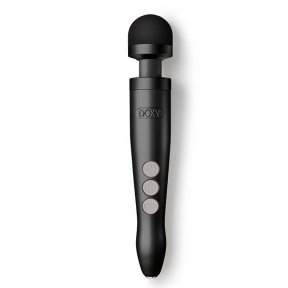 Вибромассажер DOXY Die Cast 3R Matte Black, очень мощный, питание 220В, металлический корпус (SO8024)