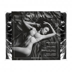 Простыня из винила Fetish Tentation Wet Love Black 220x200 см (SO8286)